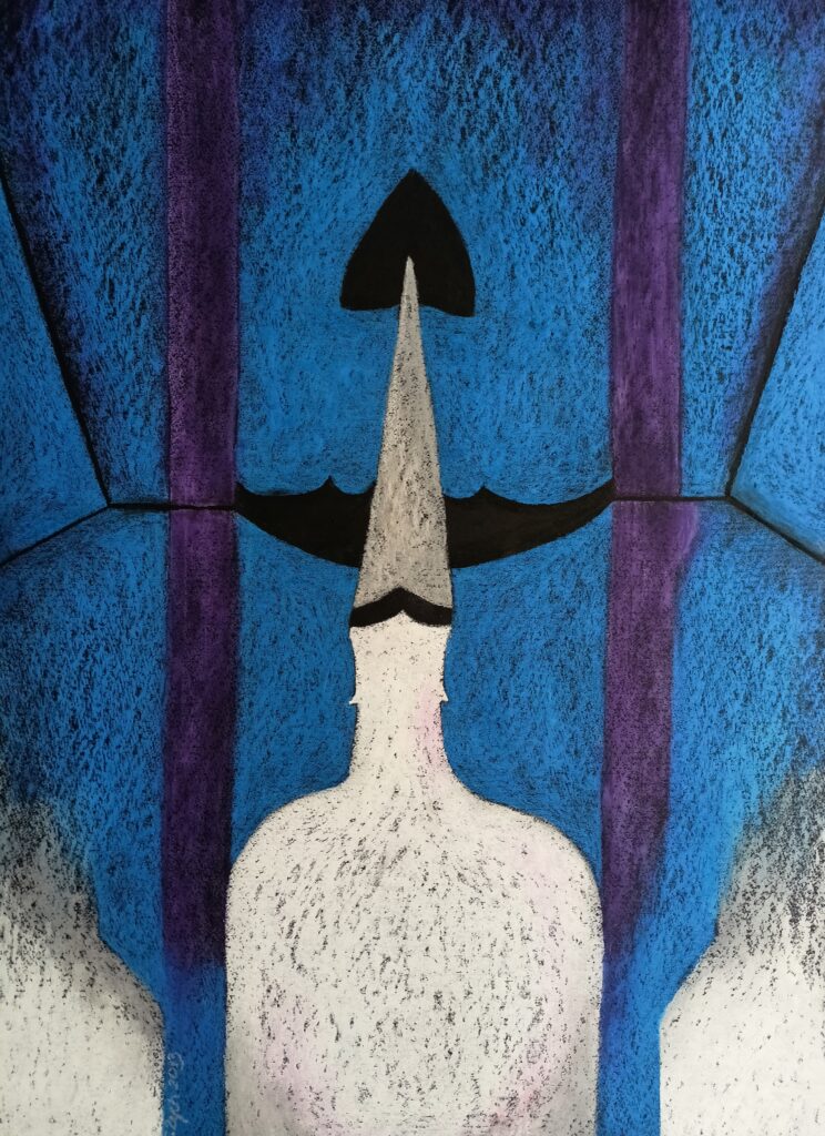 Bat & Him. Blue